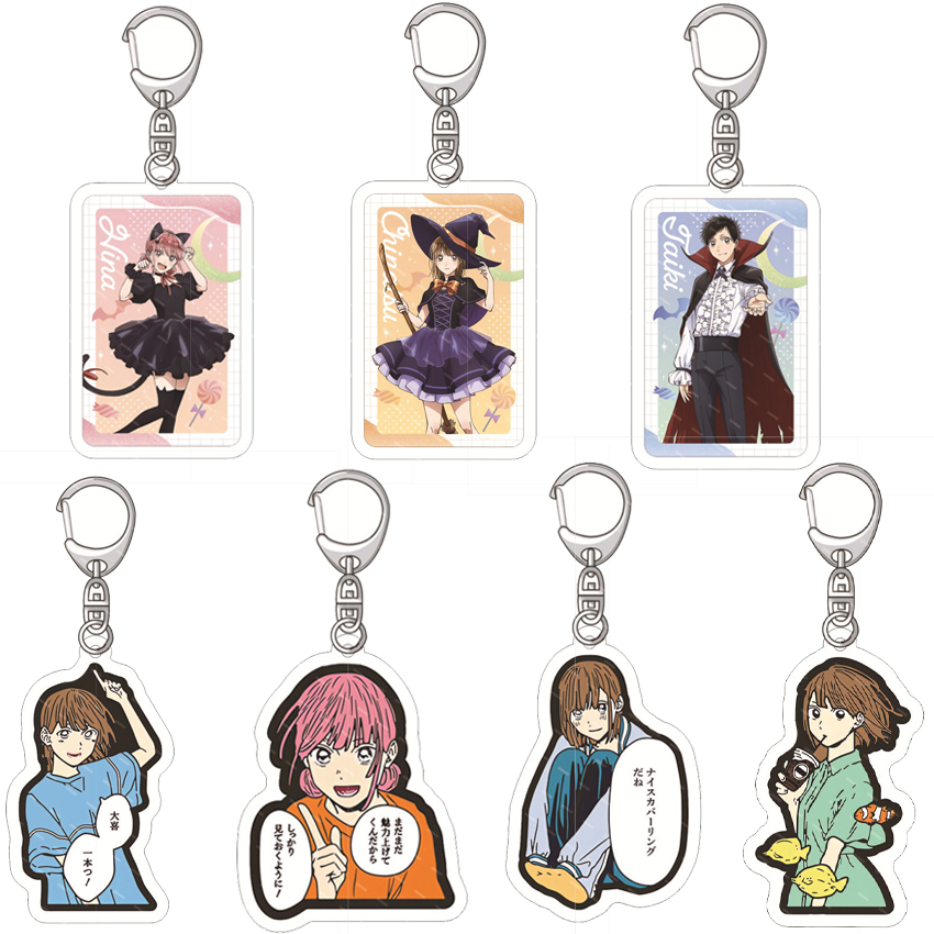 Anime Merchandise Box - 55MM Anime Blue Box Acrylic Keychain