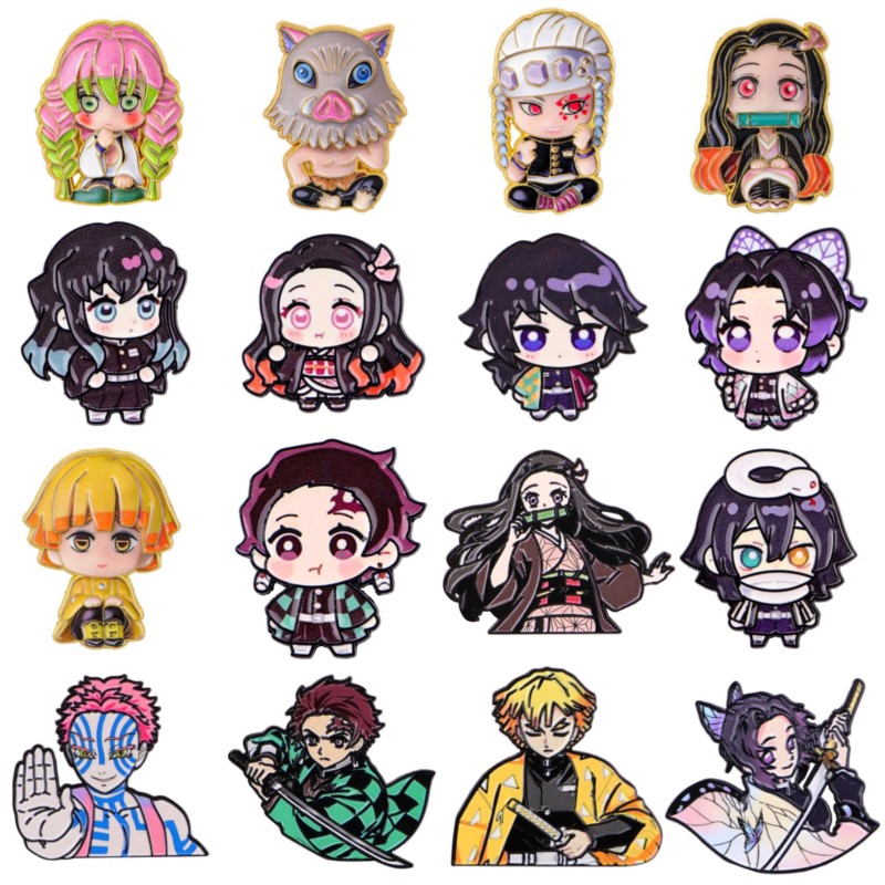 Cute Q Version Kimono Cartoon  - Enamel Pin Set review and price