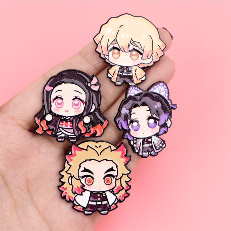 Cute Q Version Kimono Cartoon  - Enamel Pin Set review and price